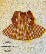 Load image into Gallery viewer, Blythe Rust & Bows Puff Shoulder Long Sleeve Top