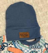 Load image into Gallery viewer, Meadow Romper and Change the World Beanie 626