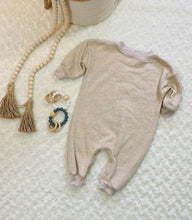 Load image into Gallery viewer, Oversize Cuddly Sweatshirt Romper Cream or Tan
